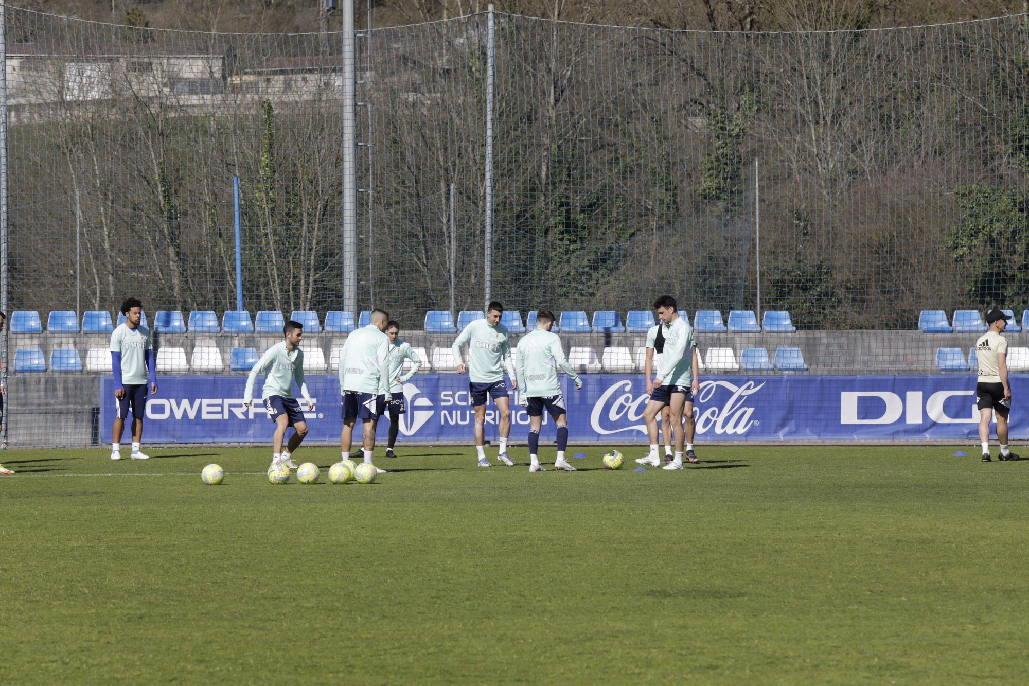 EN IMÁGENES: el entrenamiento del Oviedo