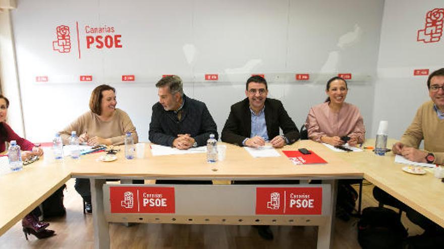 Reunión de la Comisión Gestora del PSOE en la capital grancanaria.