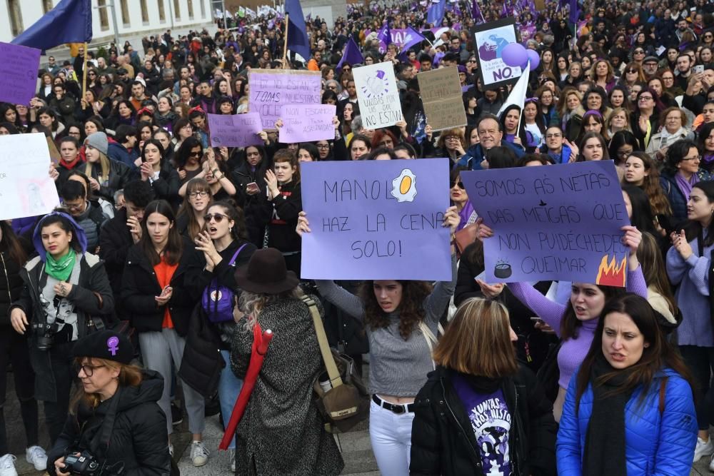 13.000 personas en el 8-M de A Coruña