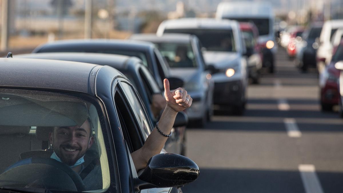 Atascos por la entrada del Puerto