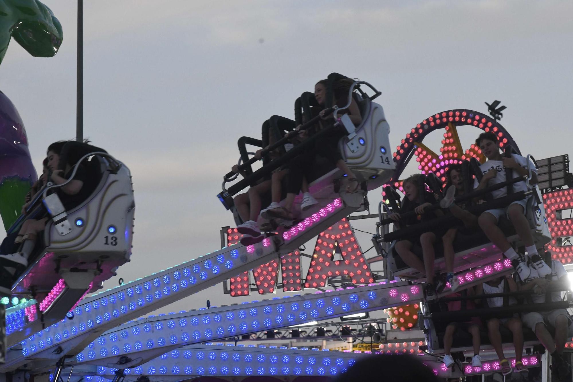 La inauguración de las atracciones de la Feria de Murcia en La Fica, en imágenes