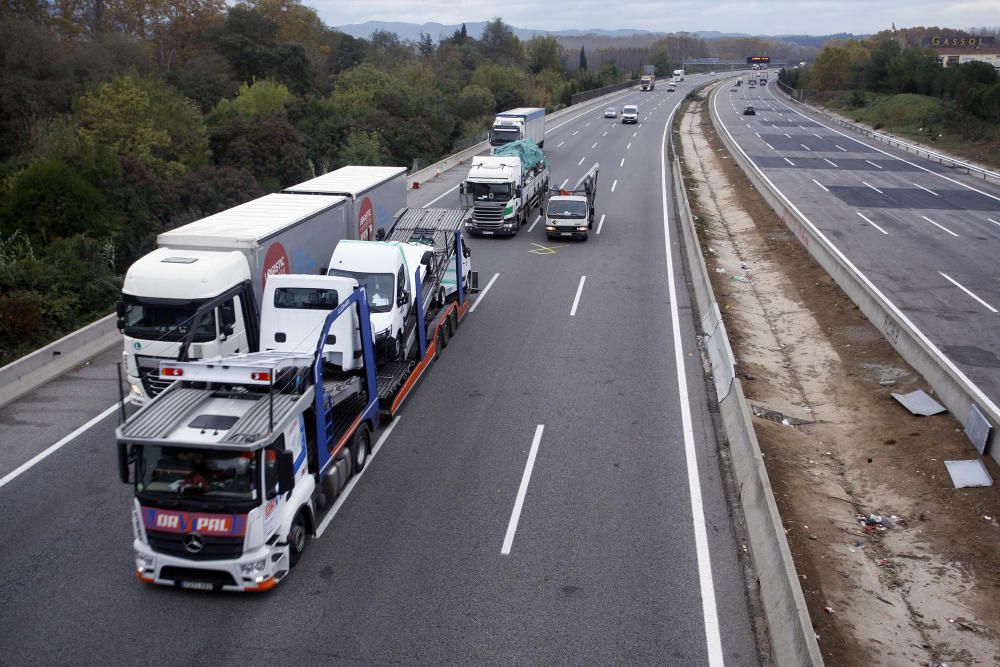 L''AP-7 reobre totalment a Salt després de 51 hores