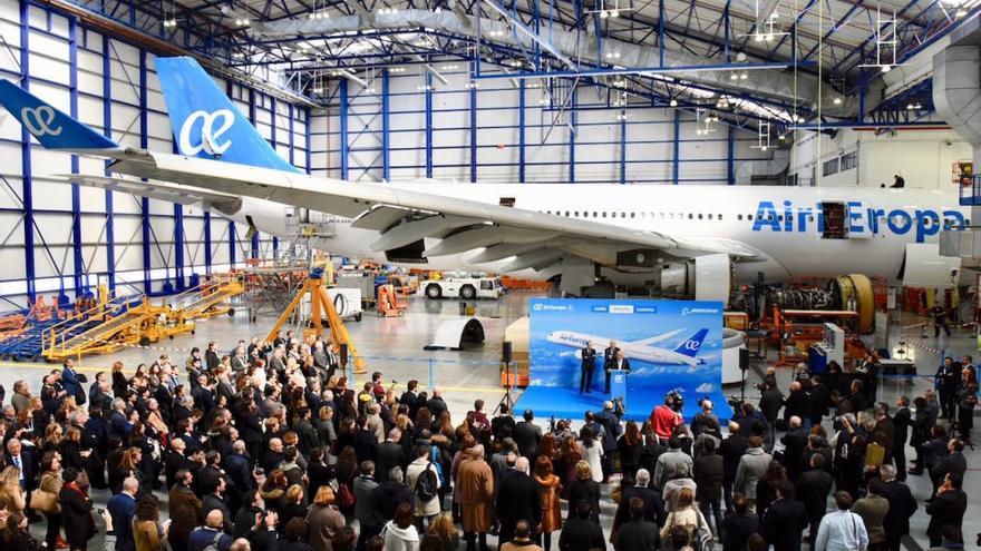 Air Europa presenta su primer Boeing 787-9 en Palma