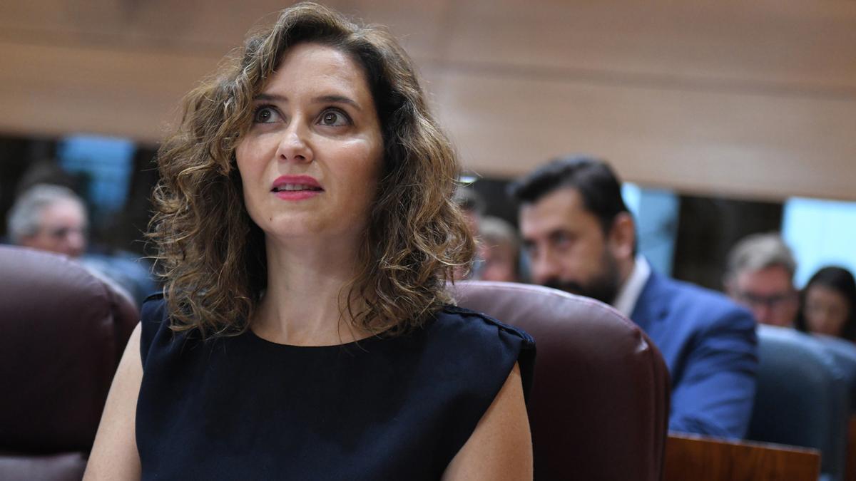 La presidenta de  la Comunidad de Madrid, Isabel Díaz Ayuso.