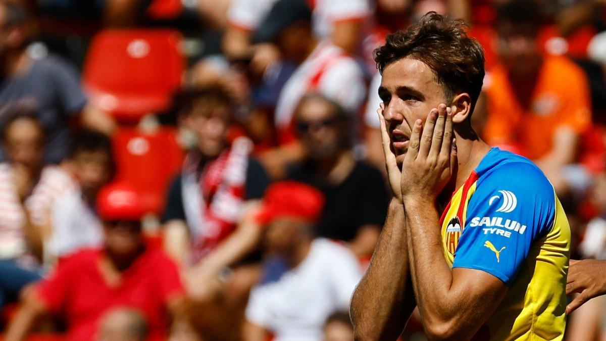 Nico, en un partido contra el Valencia