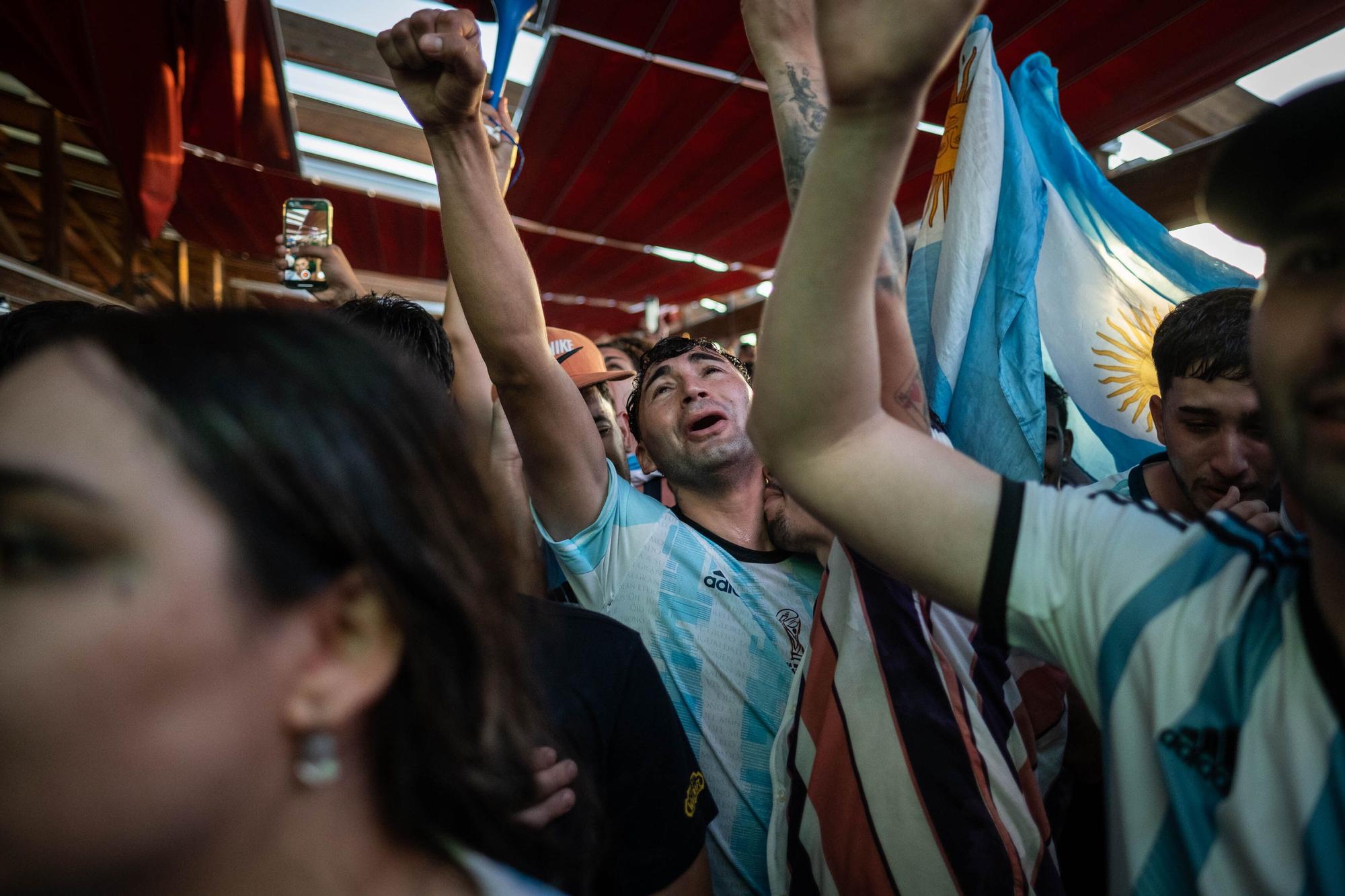Celebración del Mundial de los argentinos afincados en Tenerife
