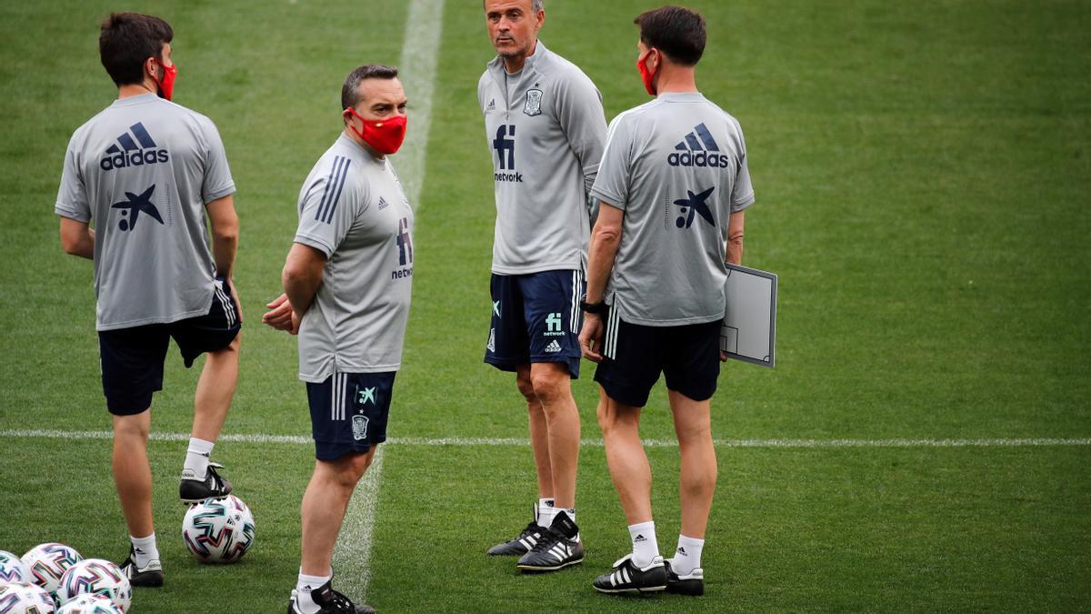 Entrenamiento de la selección española