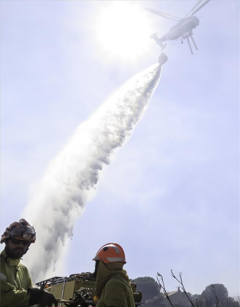 Incendio forestal en Cáceres