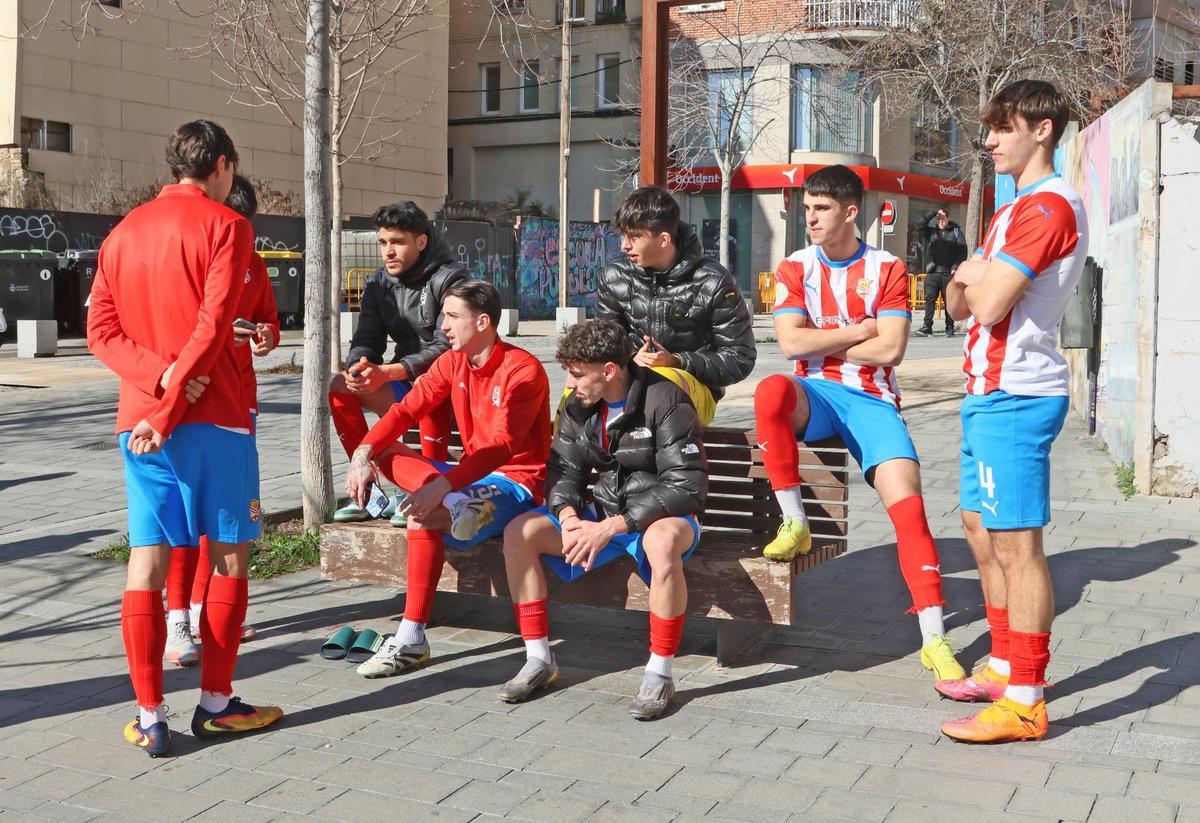 Imatges de la sessió fotogràfica a la Seu del Centre d'Esports Manresa