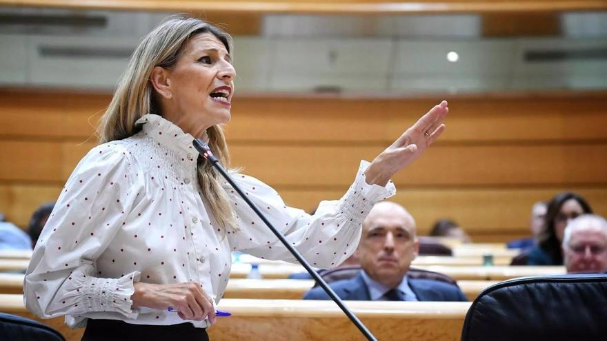 Yolanda Díaz aclara la polémica sobre el «bolso de lujo» de su hija de 13 años: se lo regalaron sus primas y no cuesta 550 euros