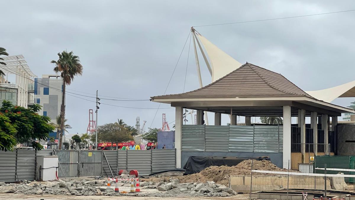 El Parque Santa Catalina, en obras por la MetroGuagua