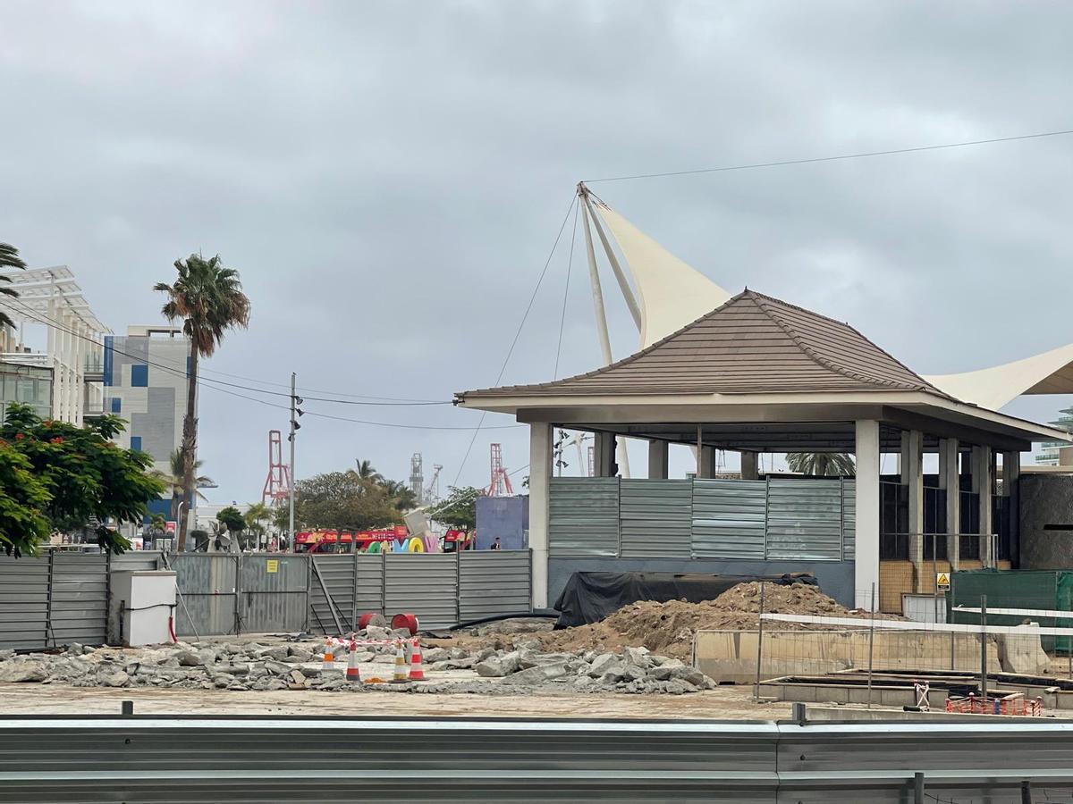 El Parque Santa Catalina, en obras por la MetroGuagua