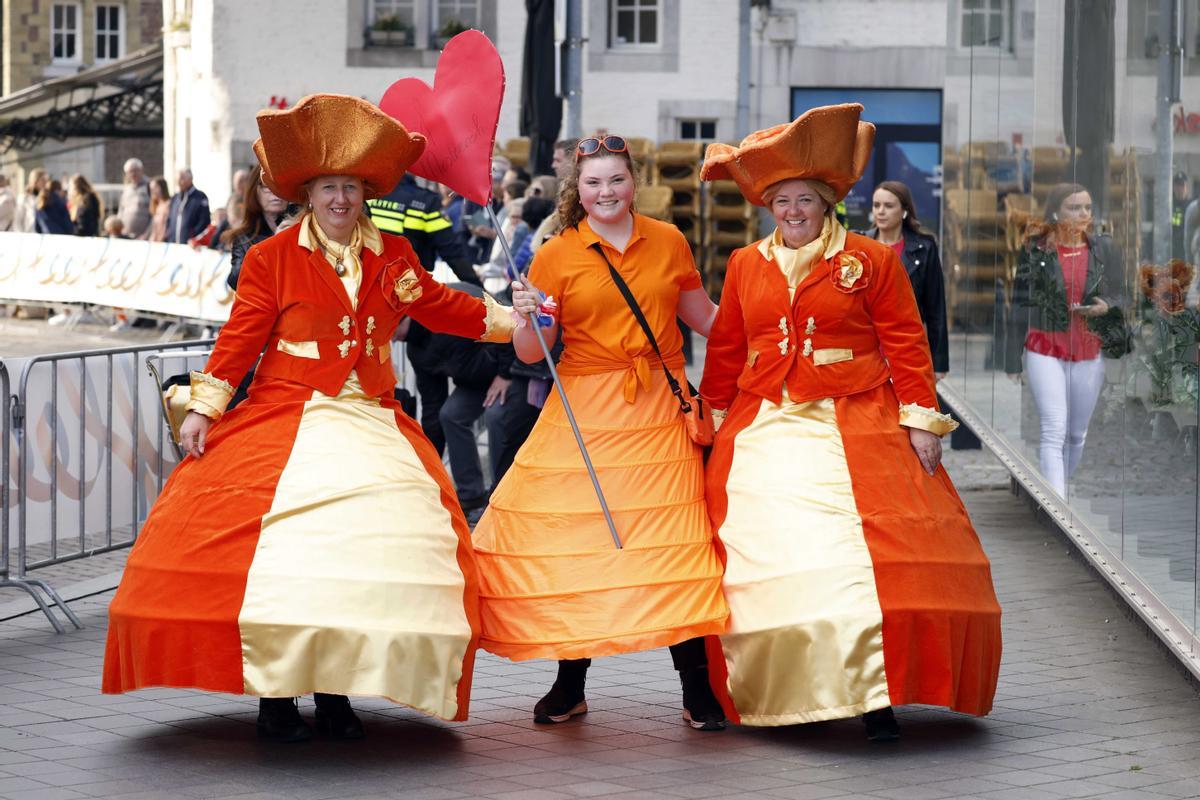 Fans de los Orange, durante la celebración del Día del Rey en Maastricht.