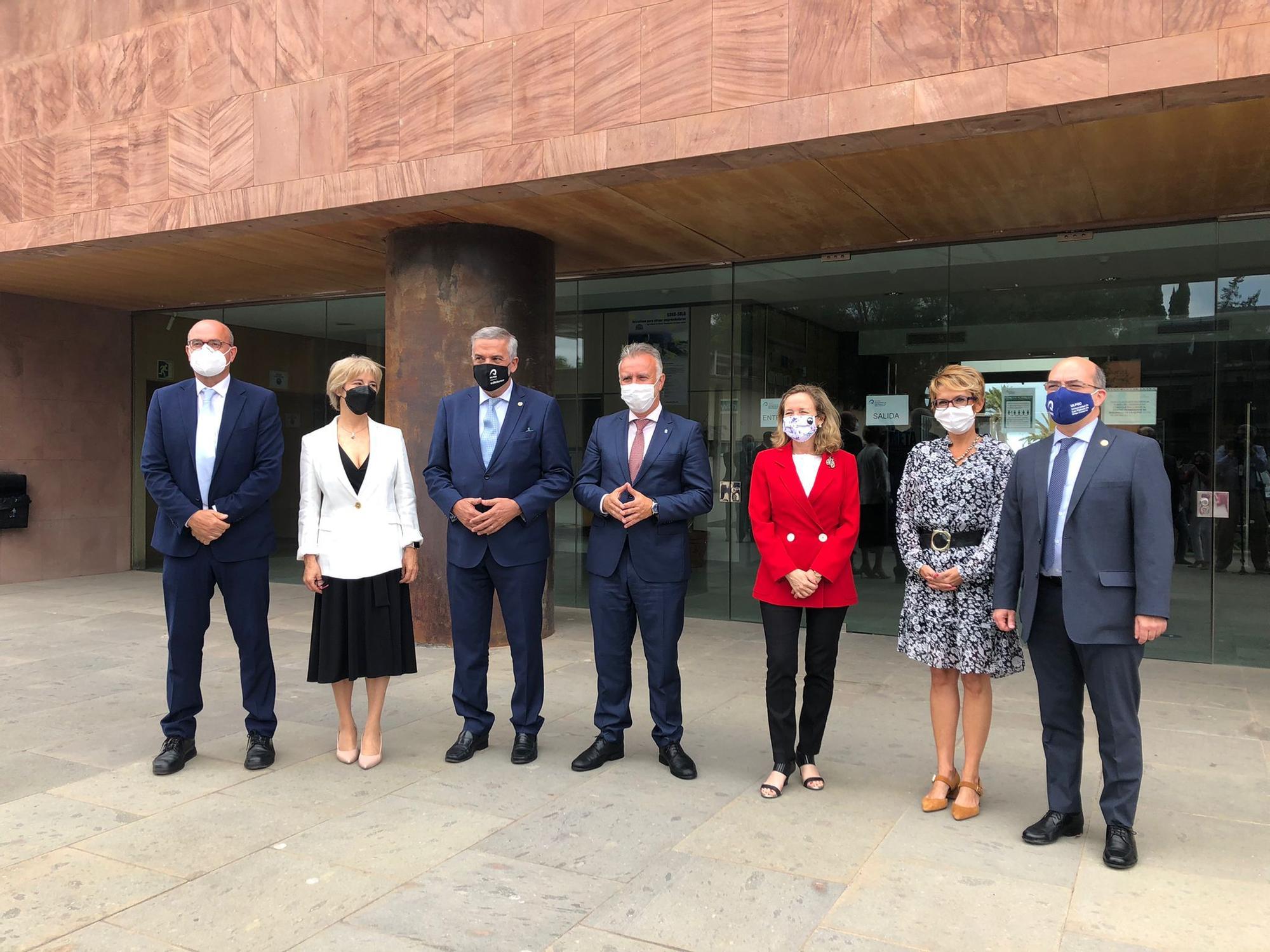 La ministra Nadia Calviño visita el Parque Científico Tecnológico de la ULPGC