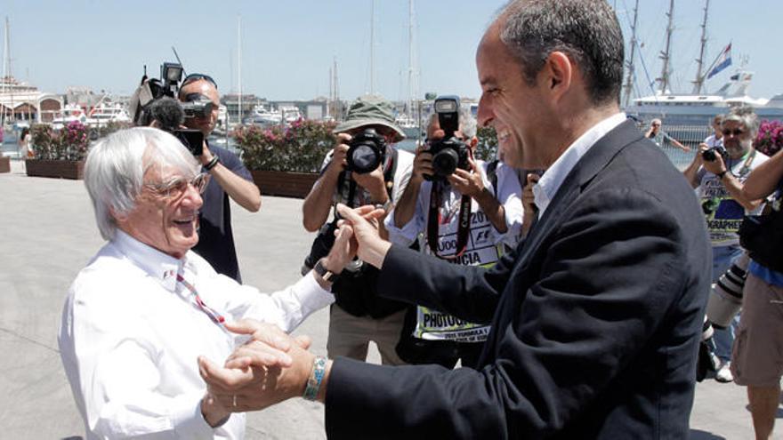 Bernie Ecclestone y Francisco Camps