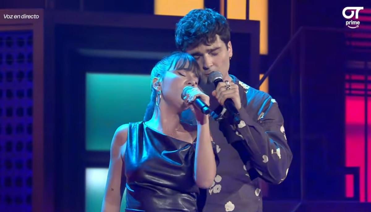 Max durante su actuación con Salma, por la que terminó nominado