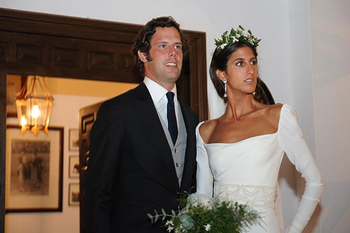 Inés Domecq el día de su boda con Javier Martínez de Irujo