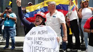 Protesta contra los resultados de las elecciones presidenciales en Venezuela