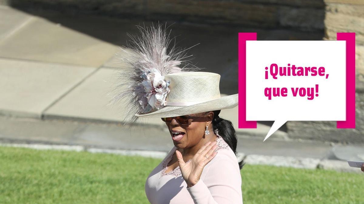 Oprah Winfrey en la boda de Meghan Markle y Harry