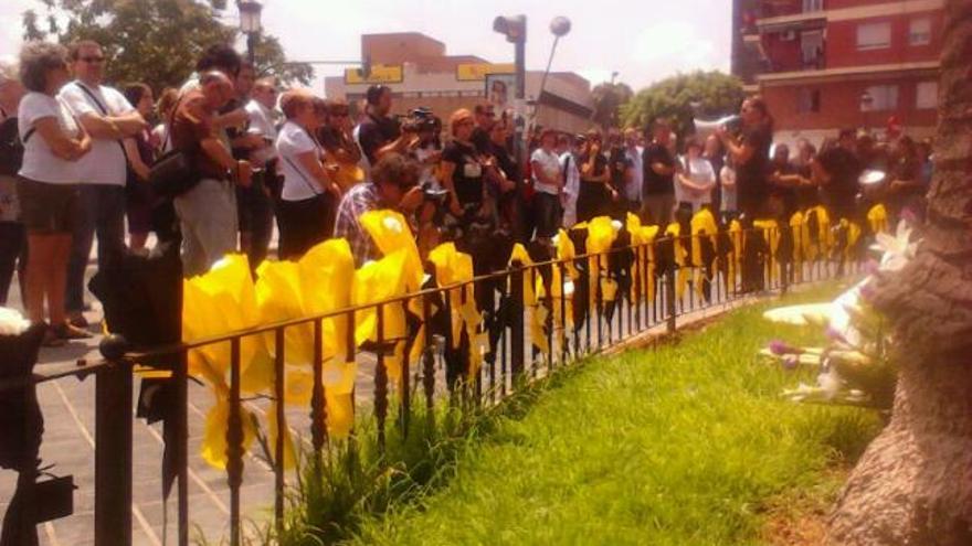 El acto de homenaje a las víctimas del metro, hoy en Valencia sobre la &#039;curva de la muerte&#039;.