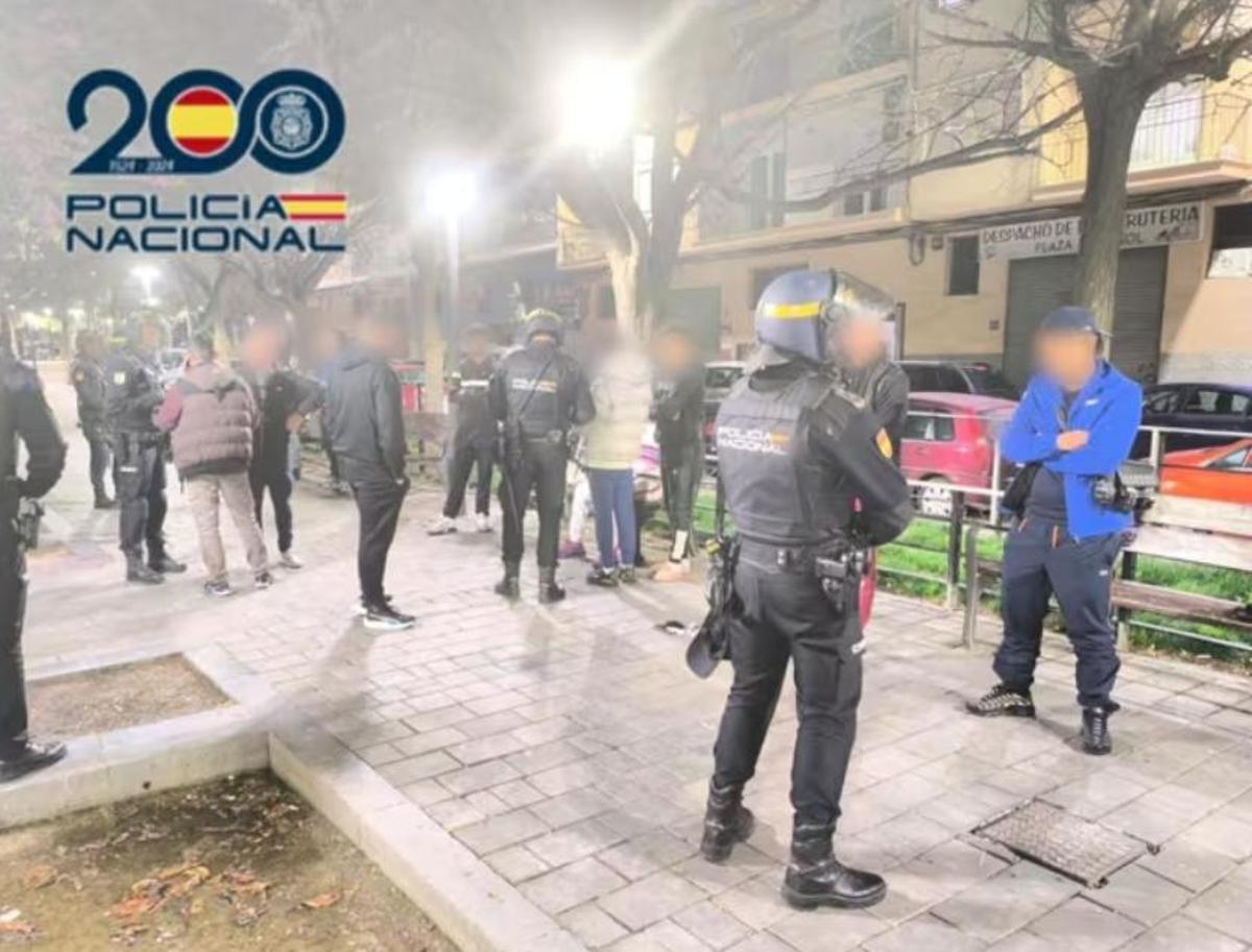 El operativo policial en Alicante