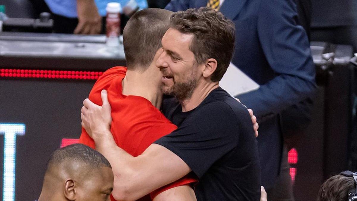 Los hermanos Gasol no tuvieron mucha acción