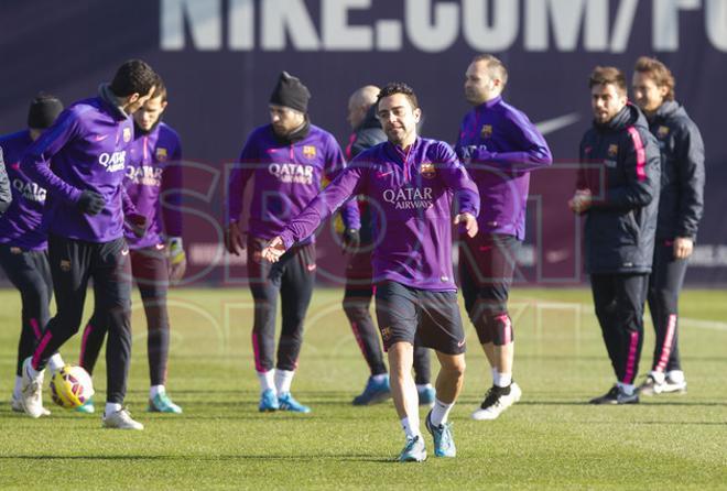 El entrenamiento del Barça antes de viajar a La Coruña, en imágenes