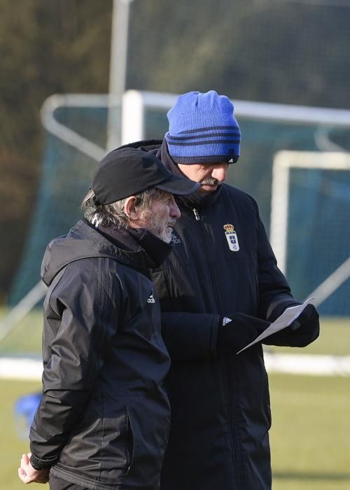 Entrenamiento del Real Oviedo en El Requexón