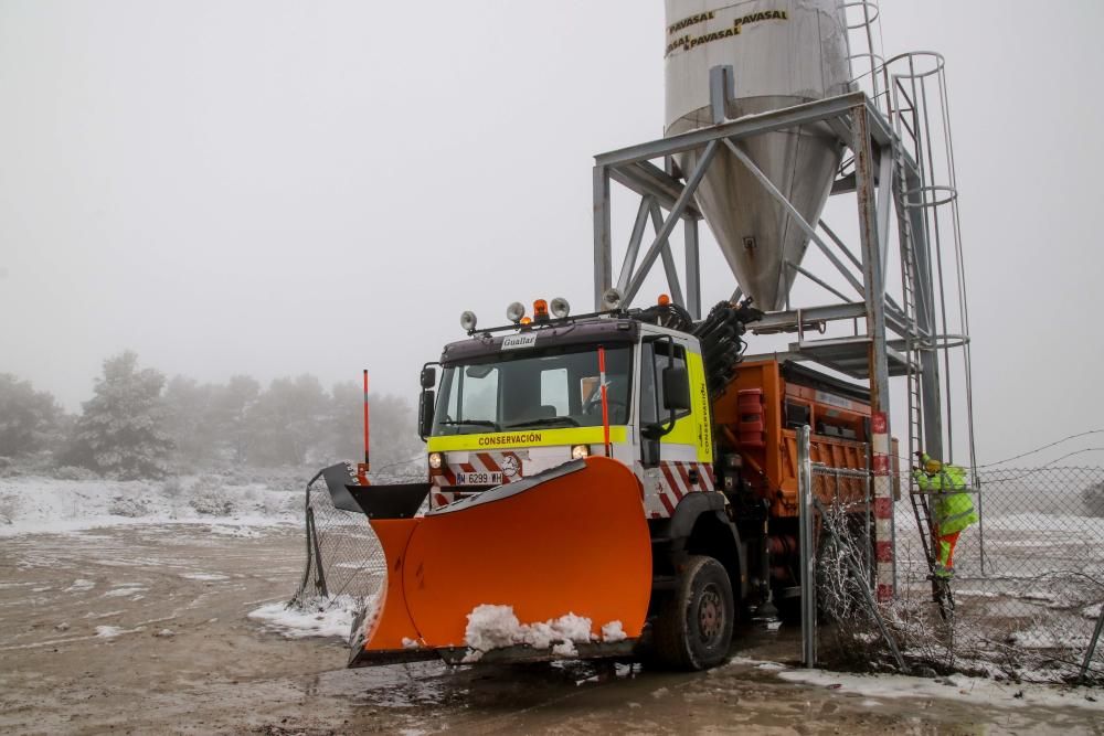 Nueva nevada en l'Alcoià y El Comtat