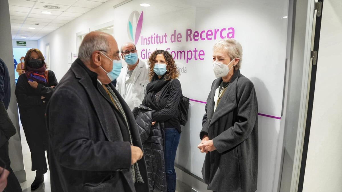 Visita aquest matí i inauguració de l'Institut de Recerca Glòria Compte