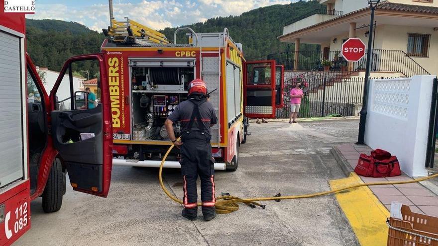 Exterior de la vivienda donde se ha producido el incendio.