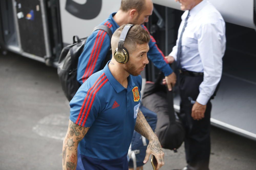 La Roja ya está en Elche y entrena hoy a puerta cerrada en el Rico Pérez