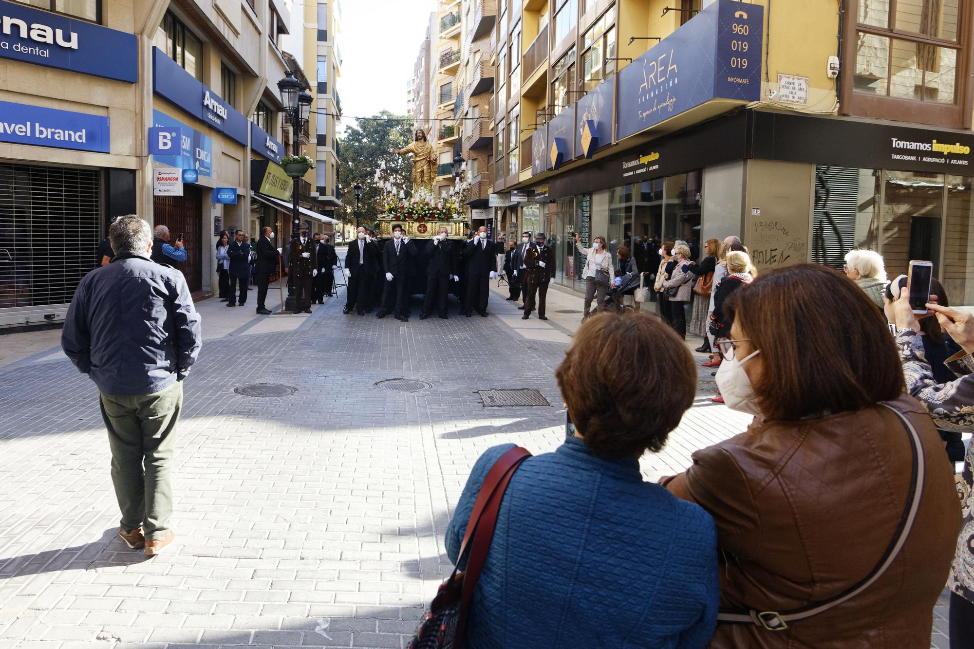 Procesión del Encuentro de Pascua en Castelló.