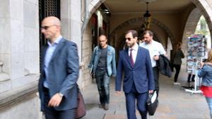 El fiscal anticorrupció, José Grinda, arribant a lAjuntament de Girona, el 13 de juny del 2018 (horitzontal) Marina López ACN
