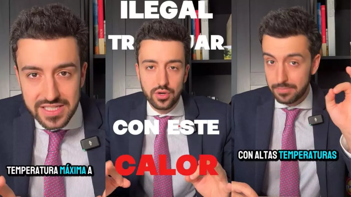 Miguel Benito, experto en derecho laboral, explica cuál es la temperatura máxima a la que tiene que estar tu centro de trabajo: "Es ilegal trabajar con este calor"