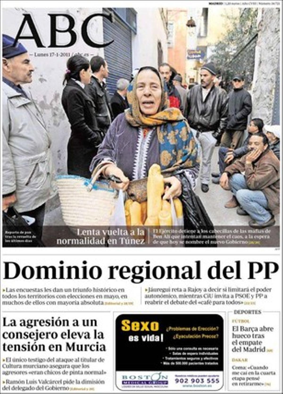 ’Abc’ destaca que el PP aconseguiria a les autonòmiques el poder territorial més alt de la seva història, i entrevista José Antonio Olavarrieta, president de la CECA: Aviat hi haurà injeccions de capital privat a les caixes.