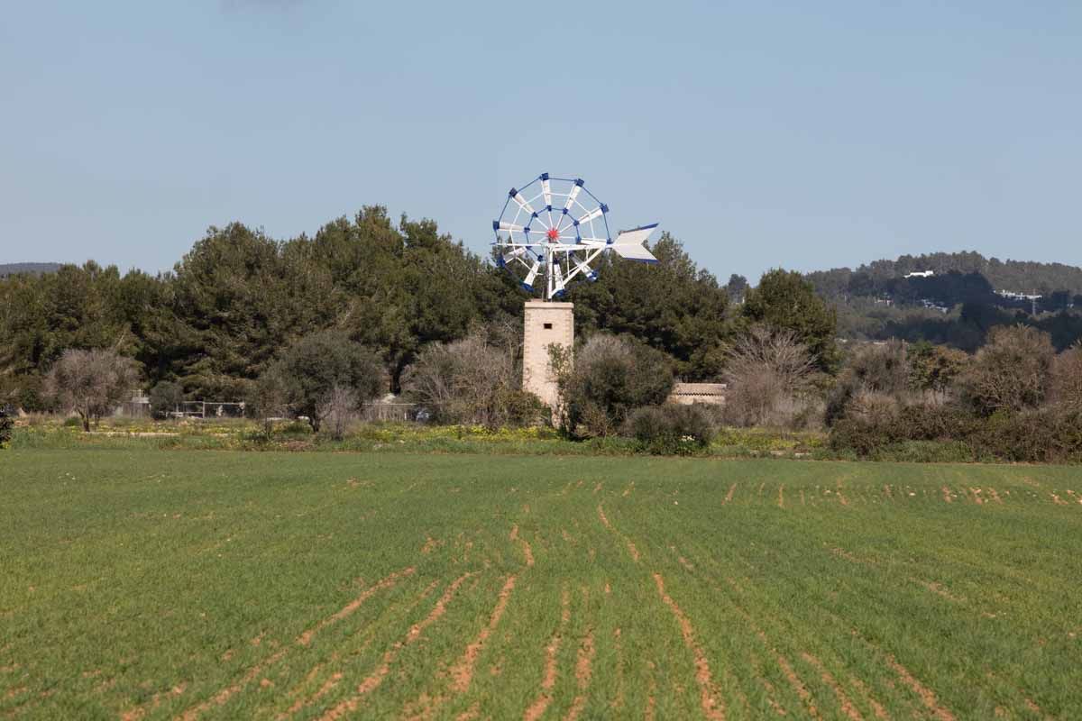 El molino de Ca n’Espanyol luce totalmente renovado en Ibiza