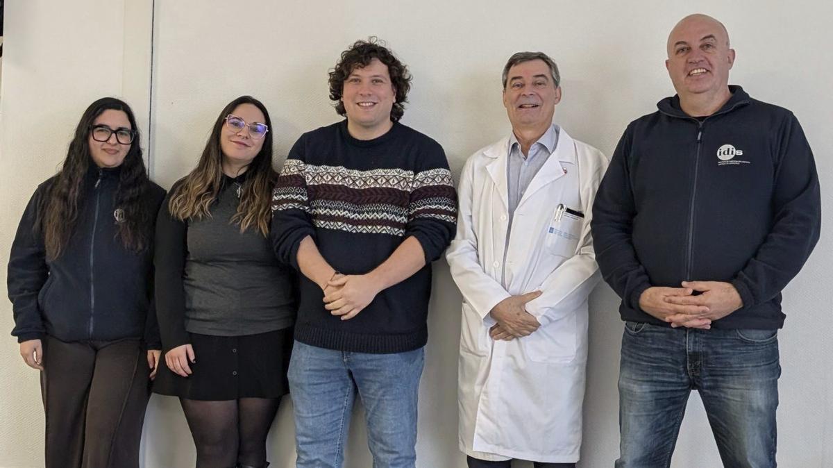 Los autores del estudio del Instituto de Investigación Sanitaria de Santiago en pacientes con depresión. |