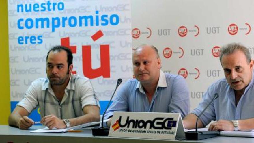 Ignacio García Baragaño, José Manuel Manrique y Ramón Rodríguez, de UGC.