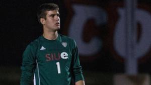 Lluís Martorell en un partido con la Southern Illinois University Edwardsville