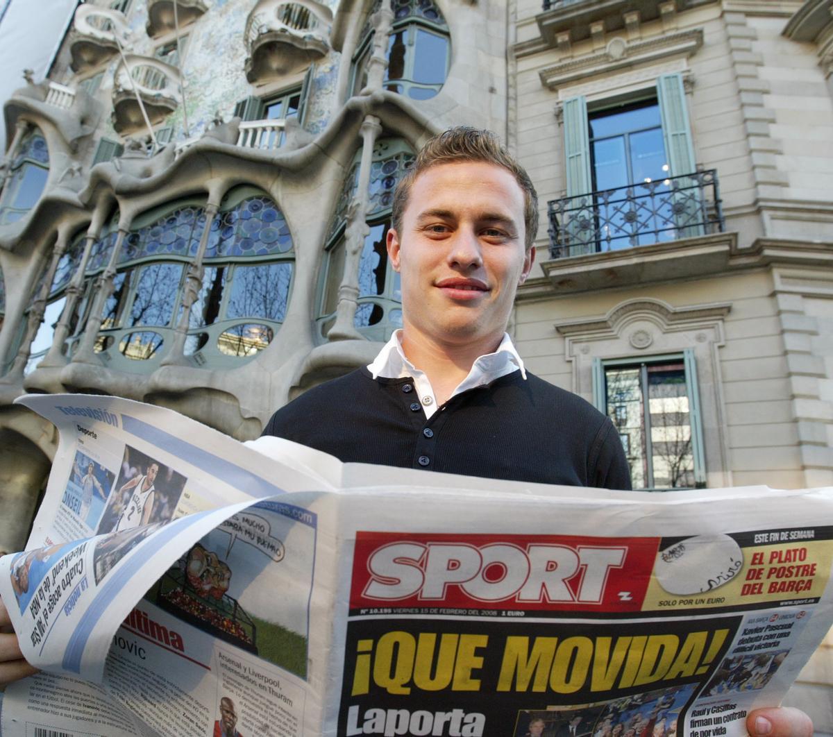 Abraham González, durante el mencionado reportaje
