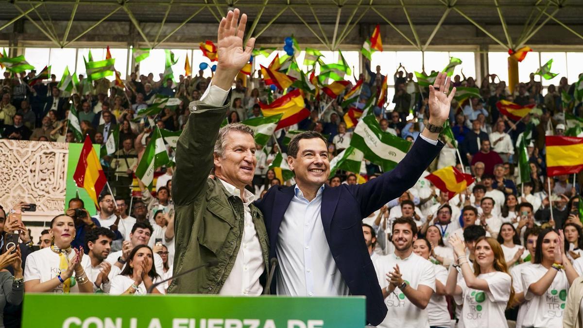 El presidente del PP de Andalucía y candidato a la reelección de la Presidencia de la Junta, Juanma Moreno.