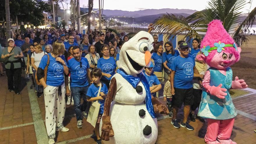Paseo Solidario del Cáncer de Pulmón 2025, en la avenida de Las Canteras
