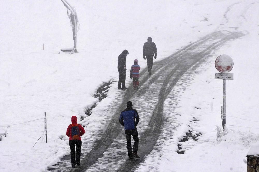 Ola de frío y nieve en Asturias