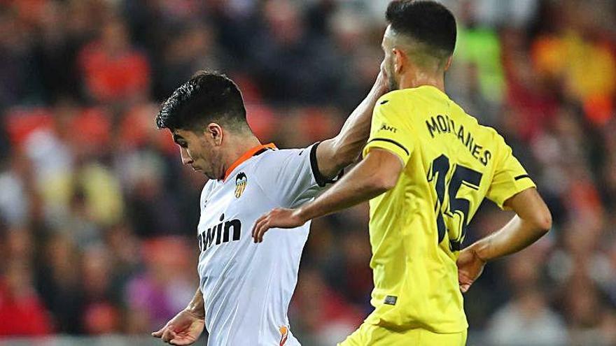 Carlos Soler y Morlanes en el Valencia - Villarreal