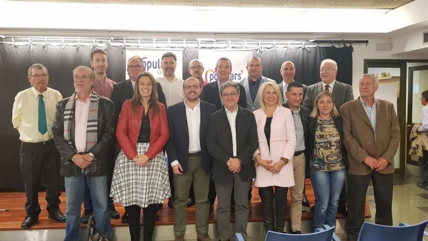 Fernández i Millor amb candidats gironins a les municipals.