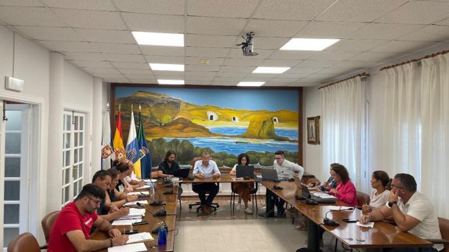 Pleno del Ayuntamiento de Arico, ayer. | | E.D.