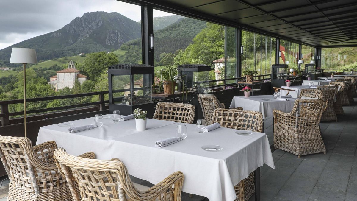 Vistas desde la terraza cubierta del restaurante