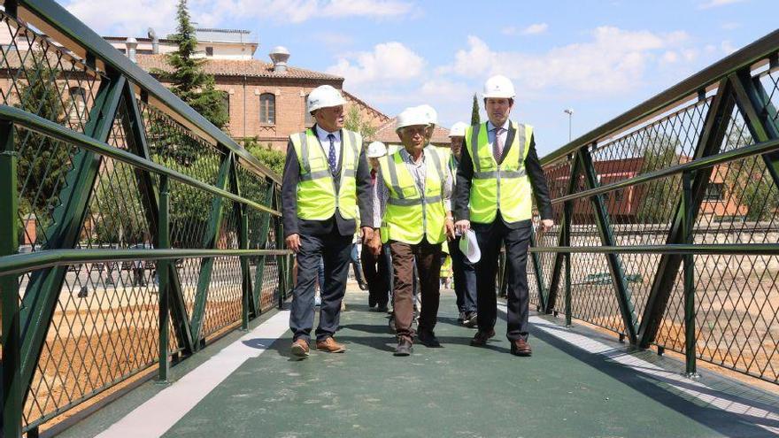 La plataforma sobre la vía del tren en Zamora, lista para junio