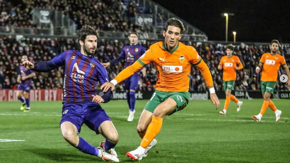 Monsalve, en el duelo copero ante el Valencia CF